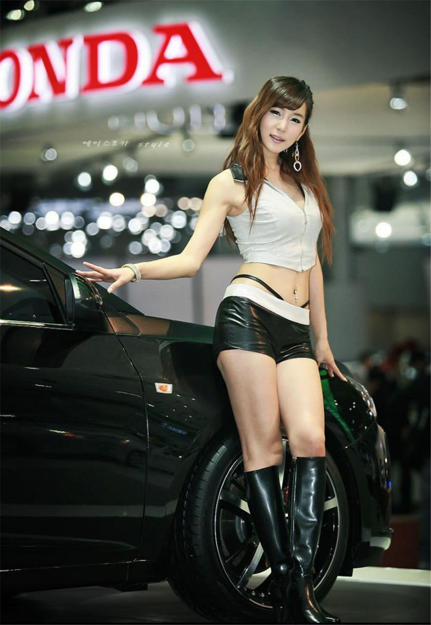 车展会上韩国性感长腿美女车模集合写真(1/13) 美图 第1张