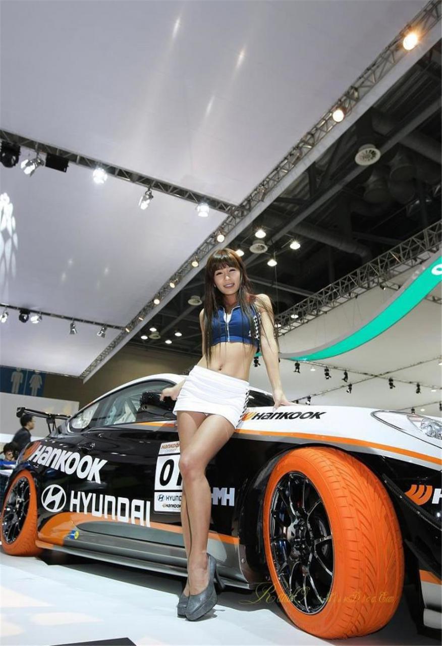 车展会上韩国性感长腿美女车模集合写真(1/13) 美图 第1张