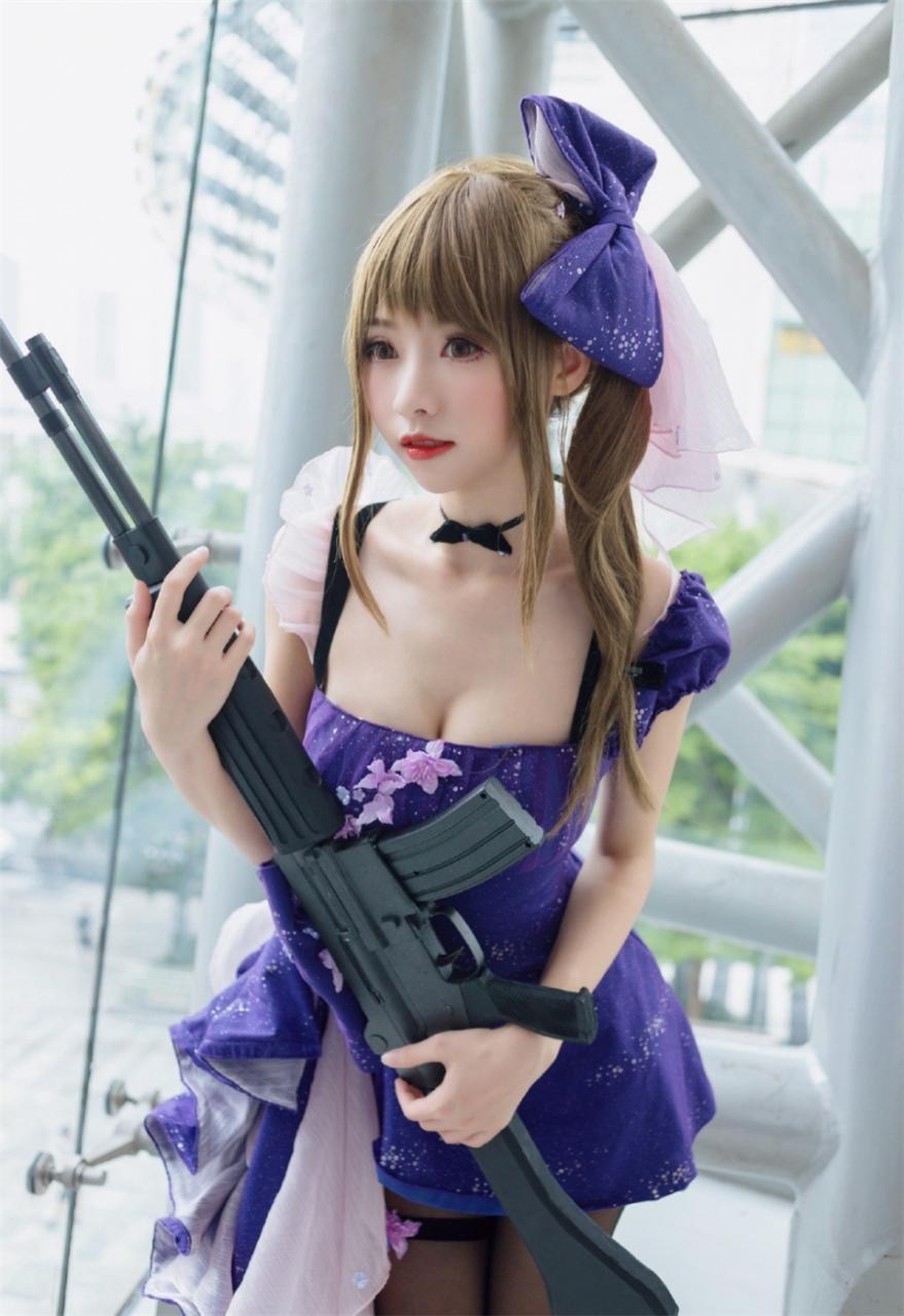 性感模特美女紫色超短裙游戏形象魅力写真(1/6) 美图 第1张