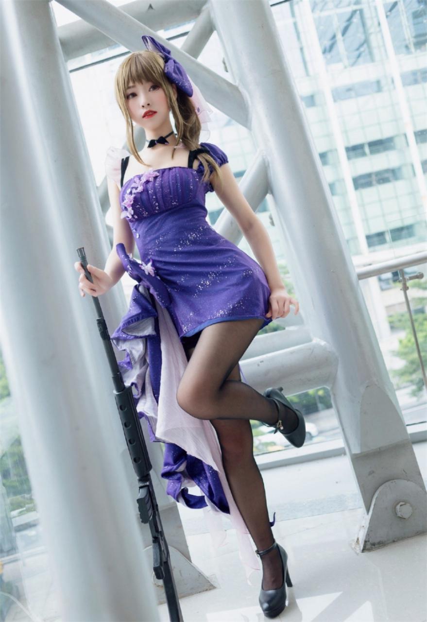 性感模特美女紫色超短裙游戏形象魅力写真(1/6) 美图 第1张