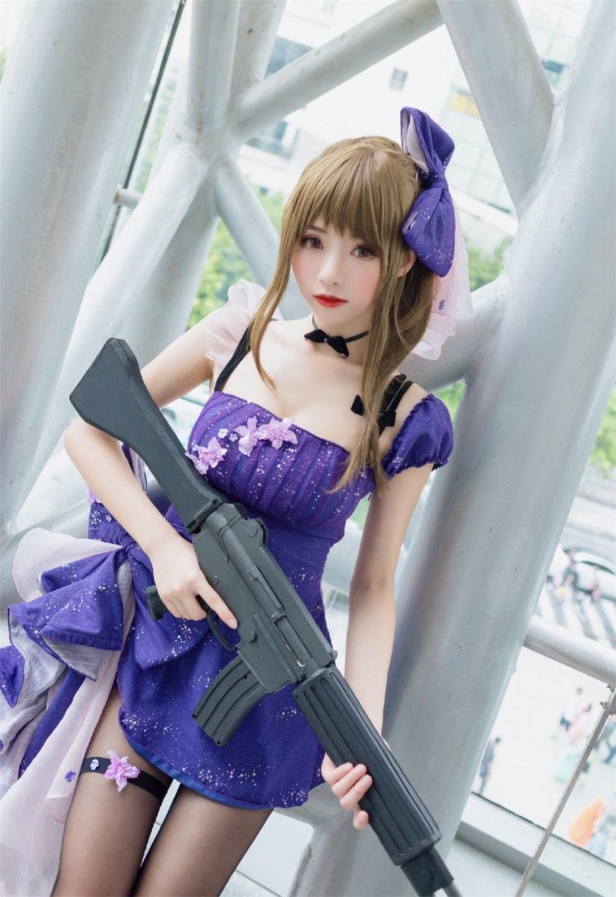 性感模特美女紫色超短裙游戏形象魅力写真(1/6) 美图 第1张