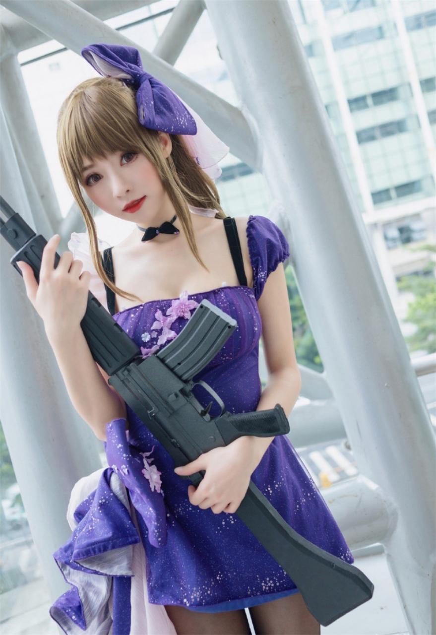 性感模特美女紫色超短裙游戏形象魅力写真(1/6) 美图 第1张