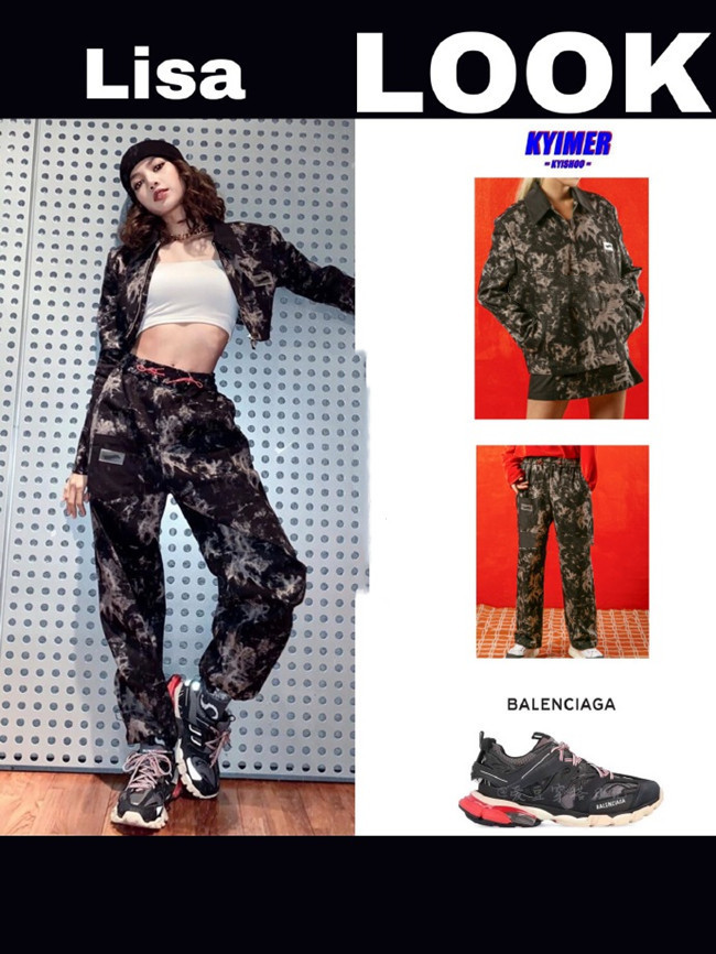 LISA把“奶奶衫”改成了短装，穿出的效果也简单太美了吧 时尚 第1张