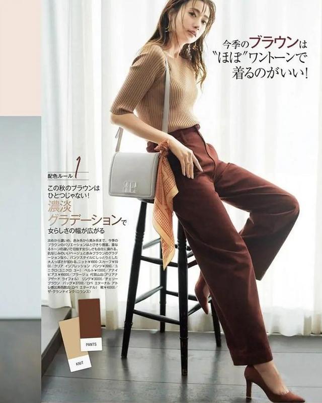 40岁的女人秋天多穿“棕色”衣服，显年轻又有气质 穿搭 第2张