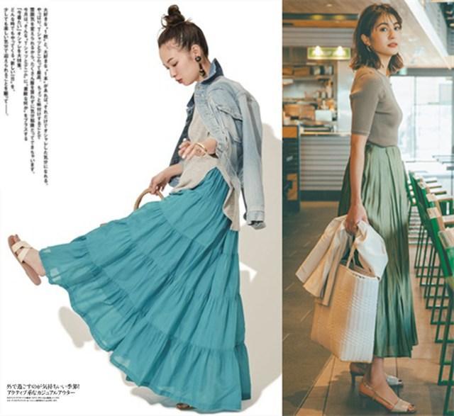 早秋学日本女人穿透明褶皱裙，气质优雅出众太好看 穿搭技巧 第4张