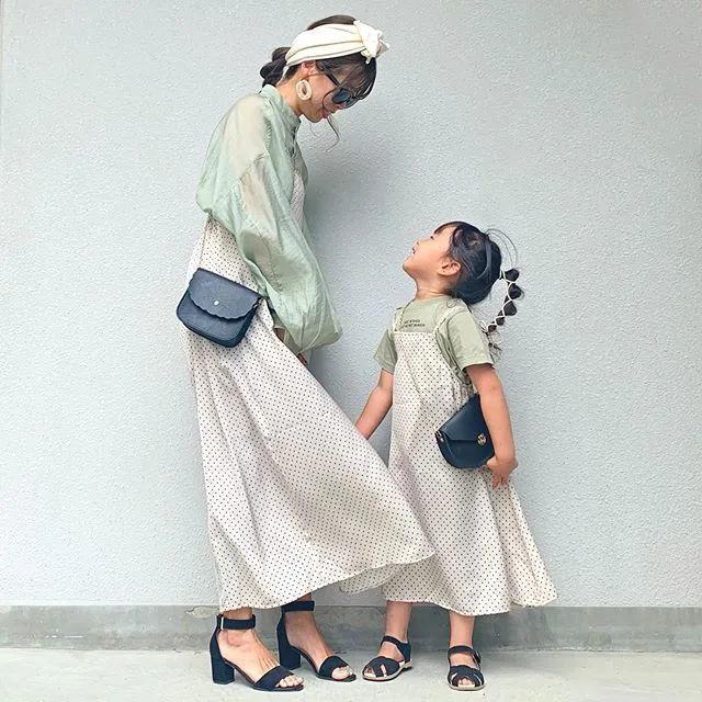 亲子装这么穿！日本妈妈只用优衣库、GU、H＆M也能搭出时尚感 穿搭 第4张