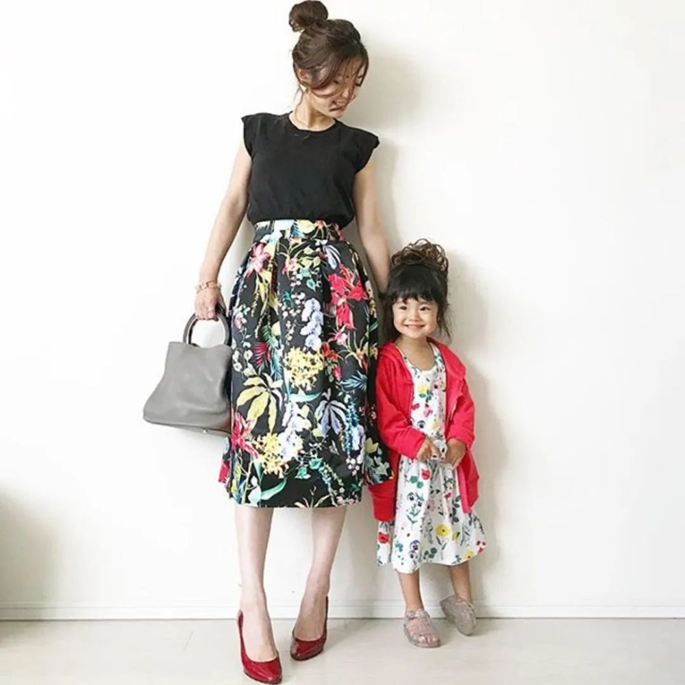 亲子装这么穿！日本妈妈只用优衣库、GU、H＆M也能搭出时尚感 穿搭 第4张