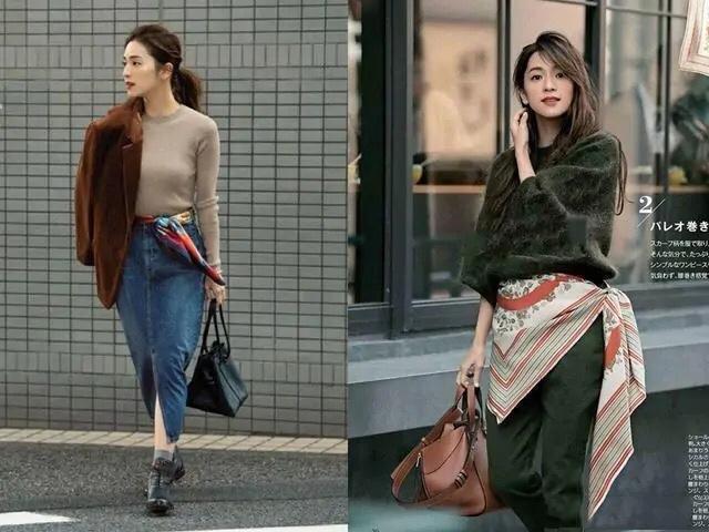 丝巾这样“系”优雅又知性，小姐姐们快快学起来 穿搭 第2张