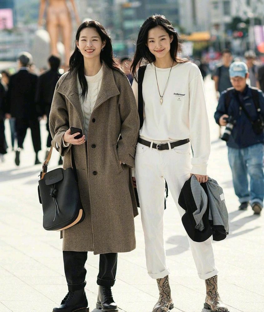 韩国街拍为你做日常着装示范，搭配简单不乏亮点轻松潮爆街头 街拍潮人 第4张