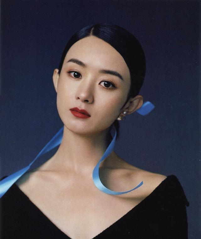 赵丽颖气质甜美，这条深V红色纱裙超有仙气 时尚 第19张