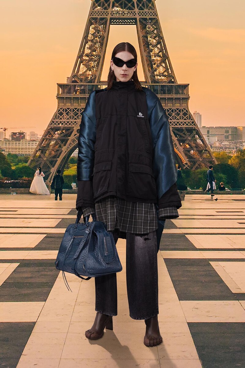 2021秋冬巴黎时装周街拍：模特儿时装秀完成环游世界的美梦 街拍潮人 第3张