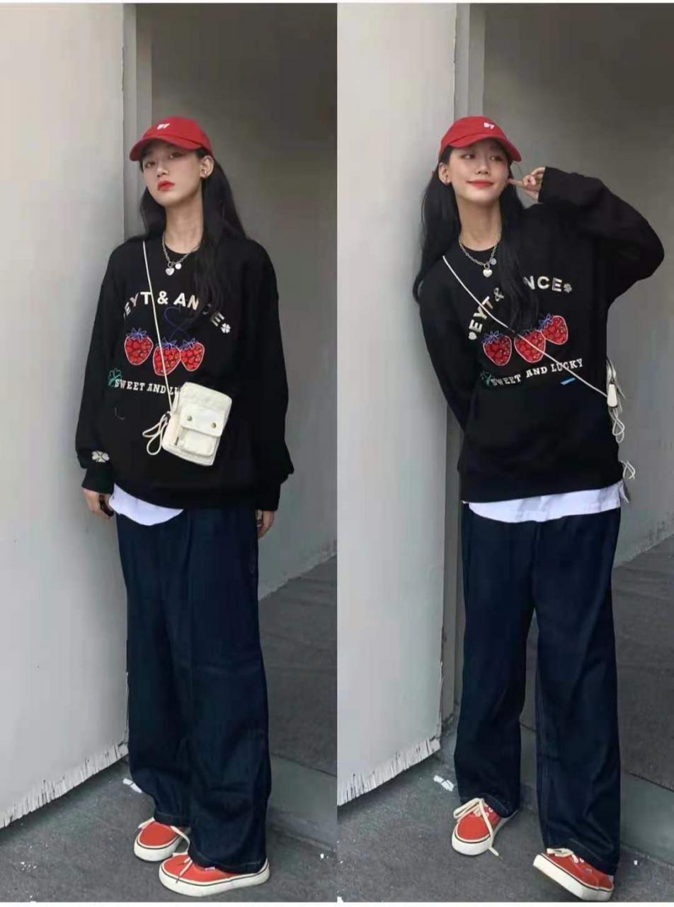 黑色卫衣搭配什么裤子和鞋子好看 穿搭 第4张