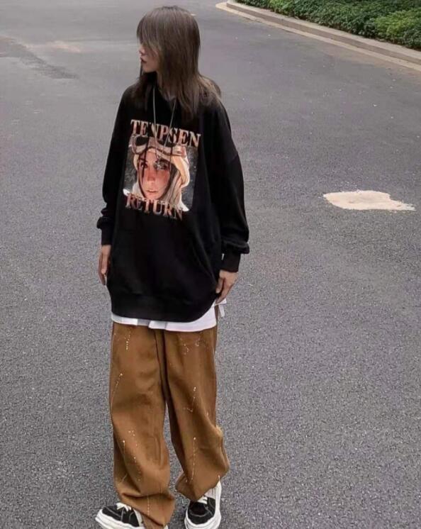 黑色卫衣搭配什么裤子和鞋子好看 穿搭 第5张