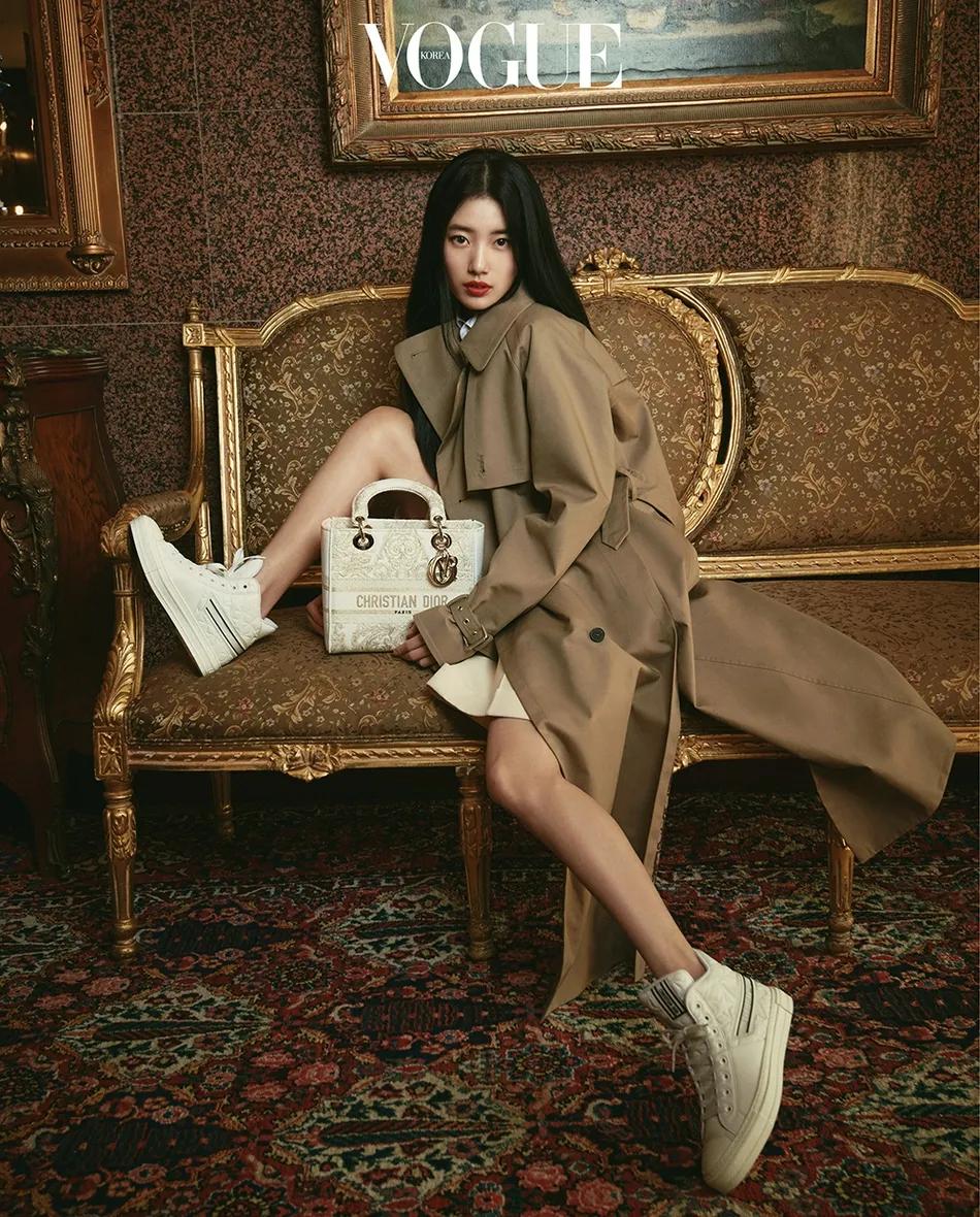 韩国女星斐秀智杂志美图！头戴头巾俏丽多姿 时尚 第6张
