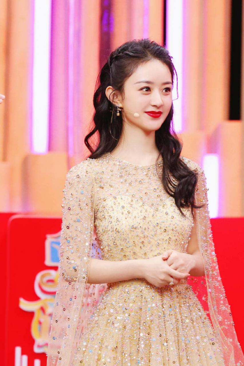 赵丽颖穿公主裙甜美靓丽！雪肤玉貌美得让人窒息 时尚 第1张