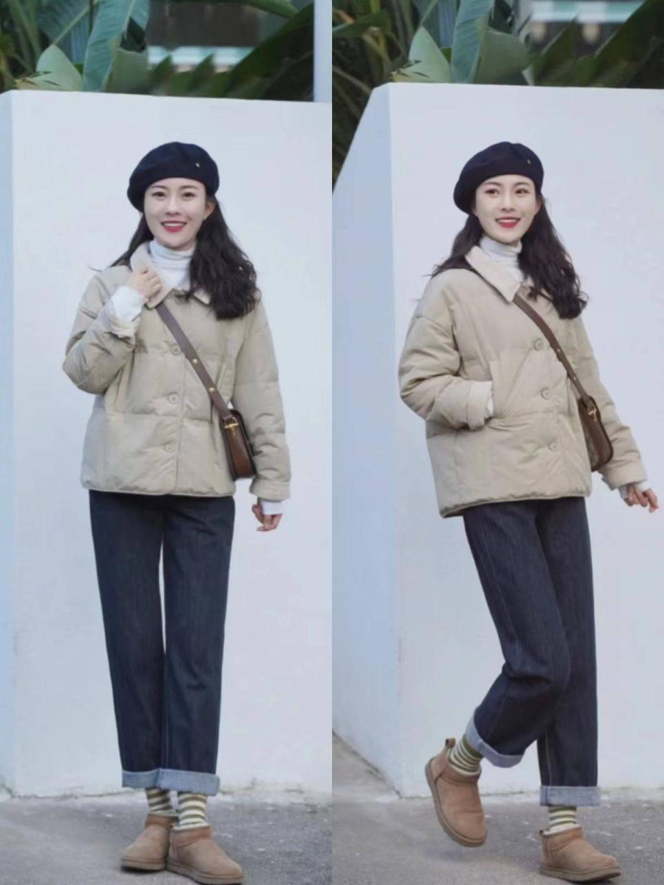 普通人穿羽绒服，建议：买短少买长，学会这几个搭配思路太洋气 穿搭技巧 第3张