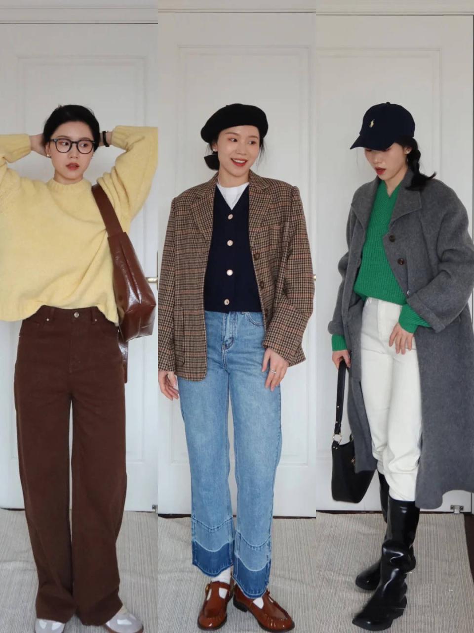 30+的女人别错过，初冬“氛围感”穿搭太美了，慵懒大方又俏皮 穿搭 第1张