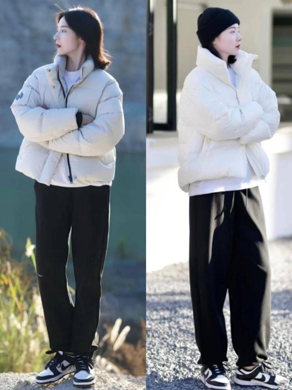 普通人穿羽绒服，建议：买短少买长，学会这几个搭配思路太洋气 穿搭技巧 第8张