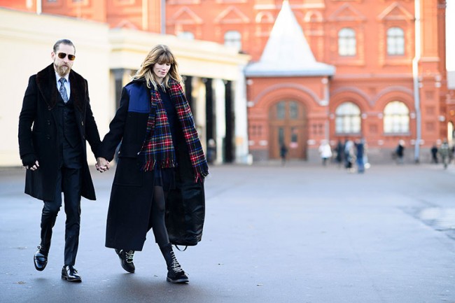 来自寒冷雪国的神秘魅力：看俄罗斯10月时尚街拍 街拍潮人 第1张